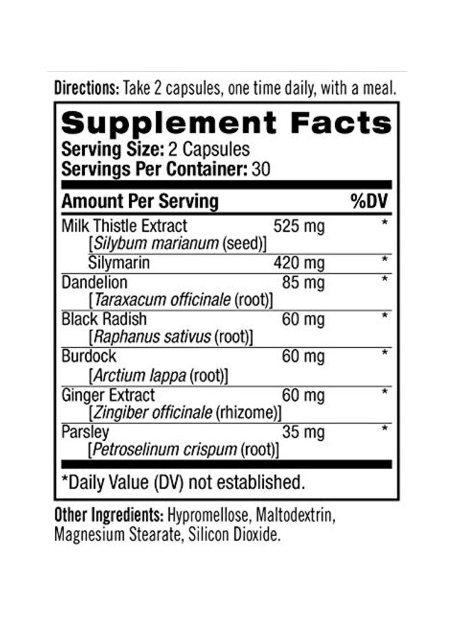 Natrol Milk Thistle Dietary Supplement 60 Capsules - Image 4
